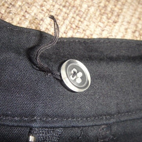 Lot of 3 Real Comfort STRETCH Capris CROP Pants * BLACK~Khaki TAN~IVORY 6 / 6P - Picture 9 of 10